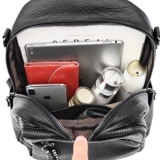 Рюкзак, модная универсальная вместительная и большая сумка через плечо для путешествий для матери, из натуральной кожи, в корейском стиле