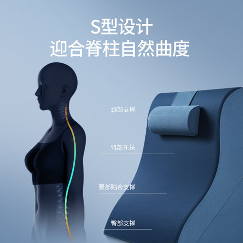 三角床头大靠垫孕妇腰枕记忆棉儿童床靠老人床上背靠懒人护腰靠垫 - 图0
