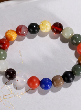 远廷-多宝手串女款 单圈手链本命年天然正品10mm WY25号