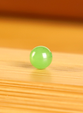 俄料碧玉苹果绿散珠6mm单颗高货