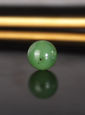 天然俄料碧玉散珠12mm 1956号 乌兰海苹果绿配珠隔珠 一物一图