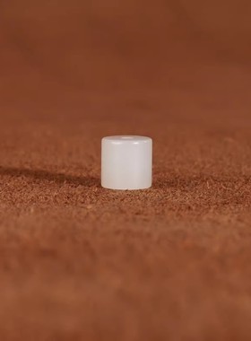 天然新疆毕业级和田玉桶珠散珠 直径6.5x6.4mm 506号 隔珠配珠