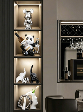 高端大气大象酒柜摆件家居装饰品