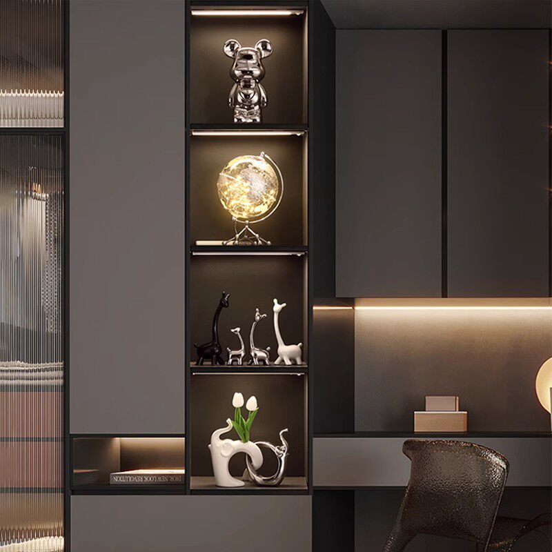 轻奢高档一家四口小鹿摆件高端大气客厅电视酒柜高级感家居装饰品,淘宝优惠券,粉丝福利购,淘宝优惠卷