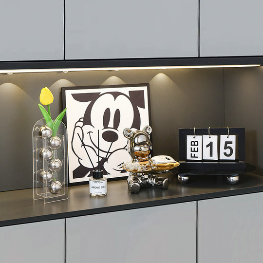 Adornos de decoración de entrada de mobiliario suave de alta gama.