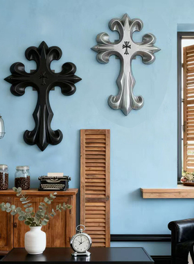 北欧十字架壁饰客厅墙面工艺品