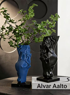 新中式马头造型花瓶客厅摆件