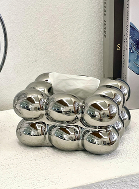 ins奶油风纸巾盒摆件家用客厅