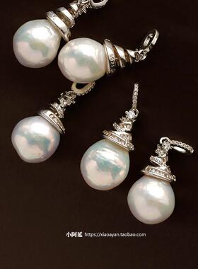 天然巴洛克大珍珠吊坠项链坠项坠