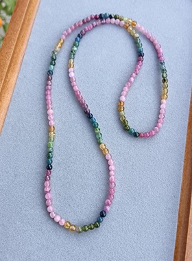 天然碧玺多圈手链女款手串项链饰品礼物送女友闺蜜生日礼物