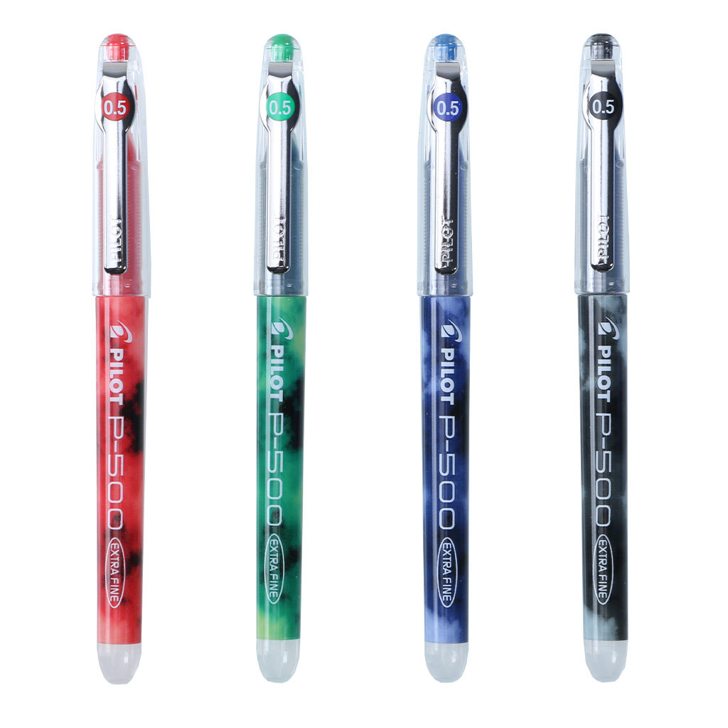 败家实验室Pilot百乐P500中性笔学生考试文具笔记P700黑水笔金标 - 图3