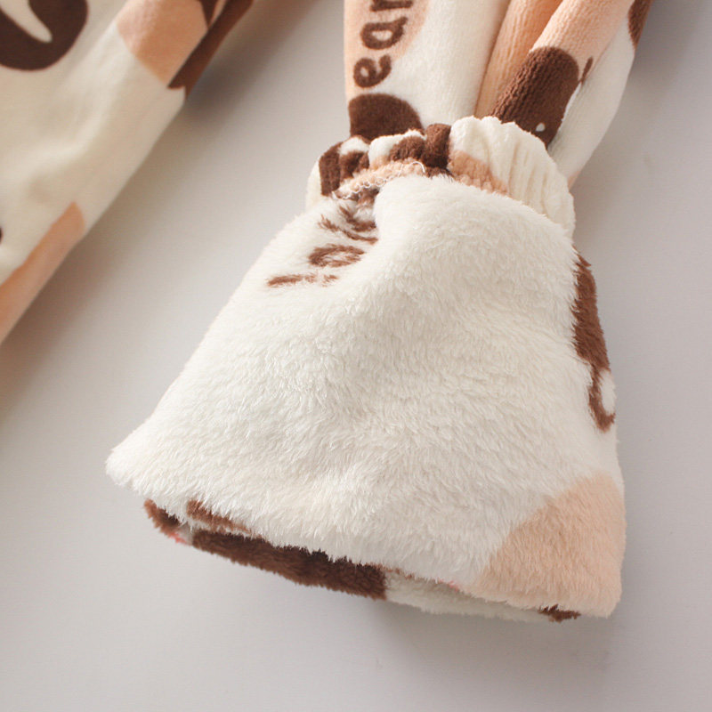 冬季加厚法兰绒情侣收脚睡裤男卡通印花珊瑚绒高腰休闲家居长裤女,淘宝优惠券,粉丝福利购,淘宝优惠卷