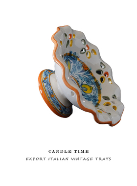 出口意大利陶瓷花朵造型摆件