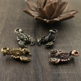 Медный брелок, мужская подвеска с аксессуарами, медное украшение для ногтей ручной работы, ручка, скорпион, «сделай сам», 6 цветов