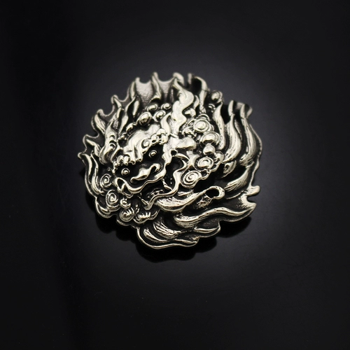 Pure Copper Beast Lion, Wealth Clate Buckle Персонализированная одежда аксессуары аксессуары аксессуары Diy Wind Gucle Decorle Guckle Edc Budgle Gudle