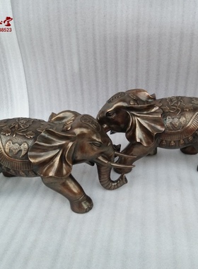 铜大象工艺品摆件风水铜器