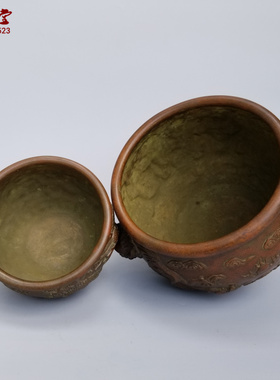 水缸双龙戏珠摆件定做