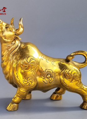 铜牛生肖商铺办公室摆件财运牛