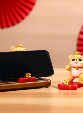 创意现代轻奢客厅电视柜商铺收银台财犬家居玄关装饰树脂工艺摆件