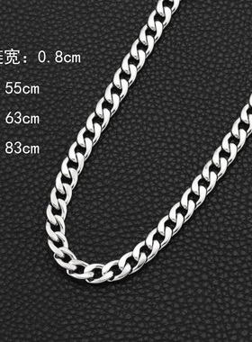 goofan欧美日韩时尚男女款扁项链