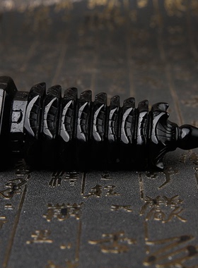 天然黑曜石文昌塔摆件七层九层13层11层书桌水晶吉祥物摆设装饰品