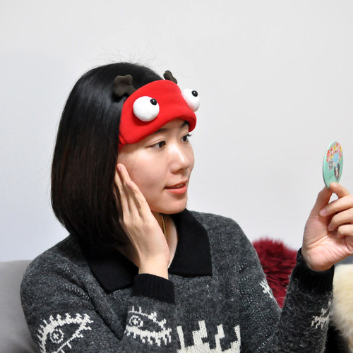 PLUMO皮洛姆原创国货萌可爱洗脸头箍宽边发箍毛绒甜美头饰发饰圈 - 图2