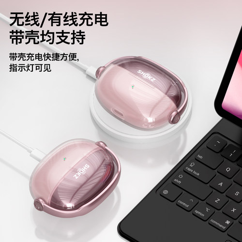适用Shokz韶音动钛圈OpenDots ONE E310耳夹式耳机壳套韶音dots 2透明保护壳软壳韶音dots air防丢支架耳机套 - 图1