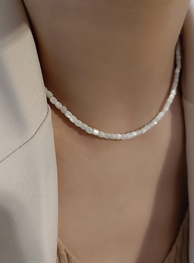 原创小众设计天然圆小颗粒车轮珠