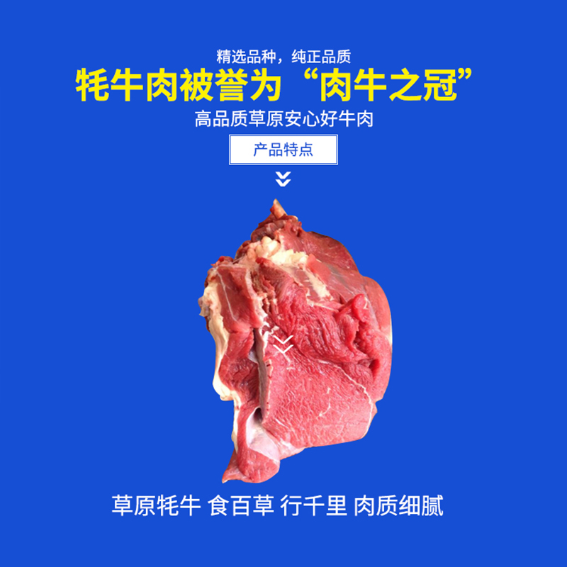 牦牛肉 牛肉 新鲜肉 冷鲜肉 - 图0