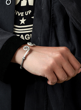 黑神话悟空金箍棒紧箍咒纯银手镯