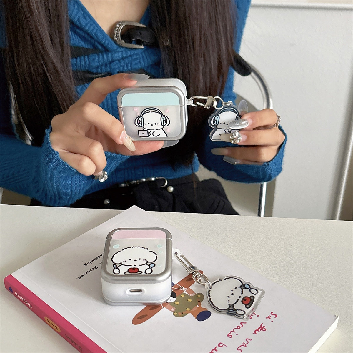 可爱卡通小狗小猫适用于airpods pro1代2代3代4代蓝牙耳机壳保护套,淘宝优惠券,粉丝福利购,淘宝优惠卷