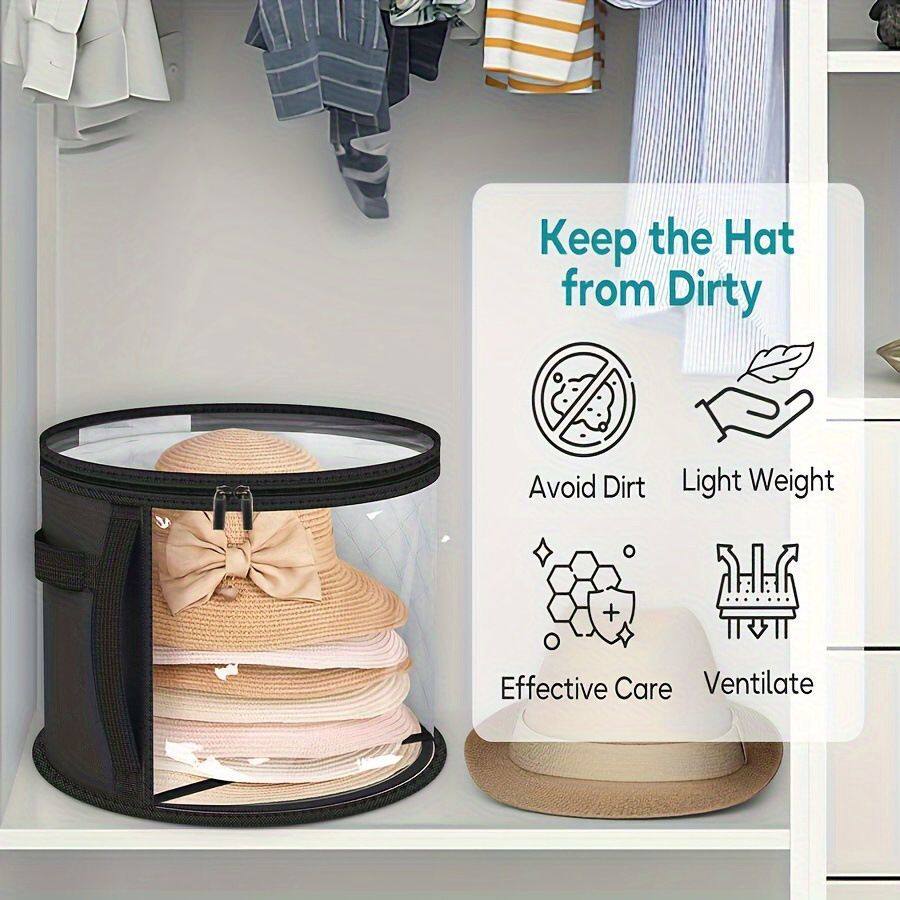 帽子收纳袋礼帽渔夫帽收纳包大檐太阳帽收纳便携防压防尘收纳神器,淘宝优惠券,粉丝福利购,淘宝优惠卷
