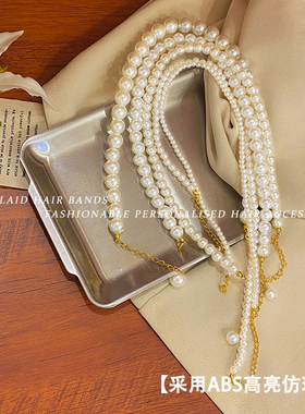 慵懒珍珠项链女小众高级感