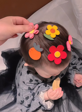 婴儿魔术贴头饰粘发碎发刘海贴