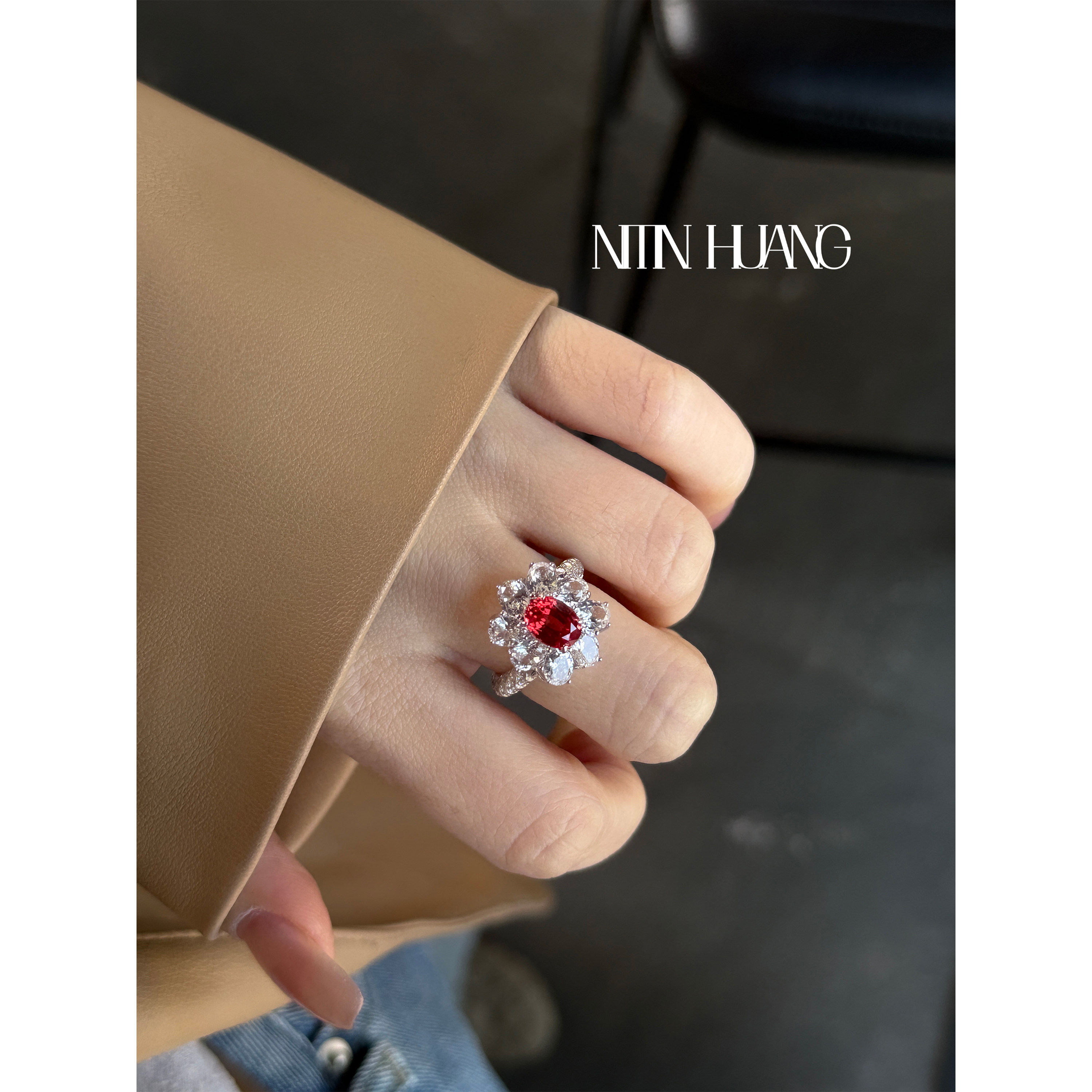 Cultured Sapphire Jedi Ring
