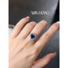 Cultured Sapphire Heart Ring 2ct