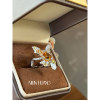 NITINHUANG cultured sapphire flower ring