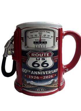 跨境U.S.Route66百年纪念马克杯 美国66号公路工艺礼品收藏咖啡杯