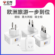 Bull European-style travel converter Germany France Italy Denmark Rwanda Remark Swiss conversion plug