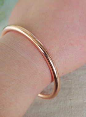 纯铜圆柱不掉色保健手环送抛光板