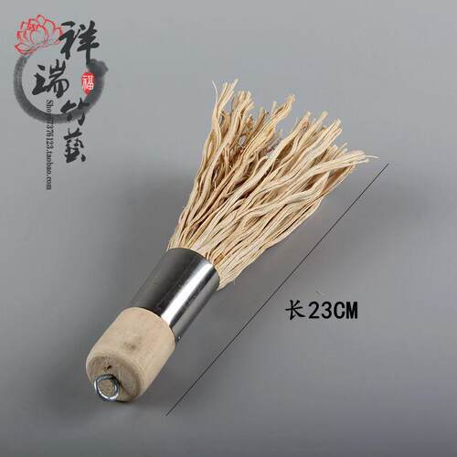 竹根锅刷竹制洗锅刷 清洗刷清洁器 厨房用刷环保竹刷子碗刷清洁球 - 图0