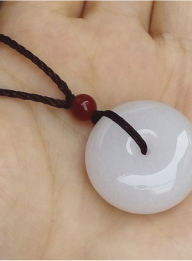 天然昆仑白玉吊坠男女款玉石项链