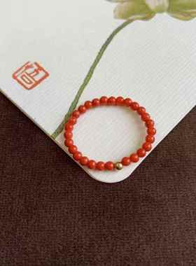 天然南红玛瑙戒指女款高含量