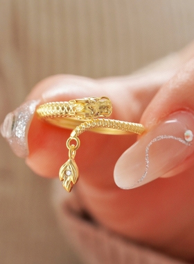 大福本命年龙戒18K金钻石戒指Au750黄金红宝石戒指本命年礼物