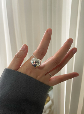 博主同款重工欧美韩版戒指球球