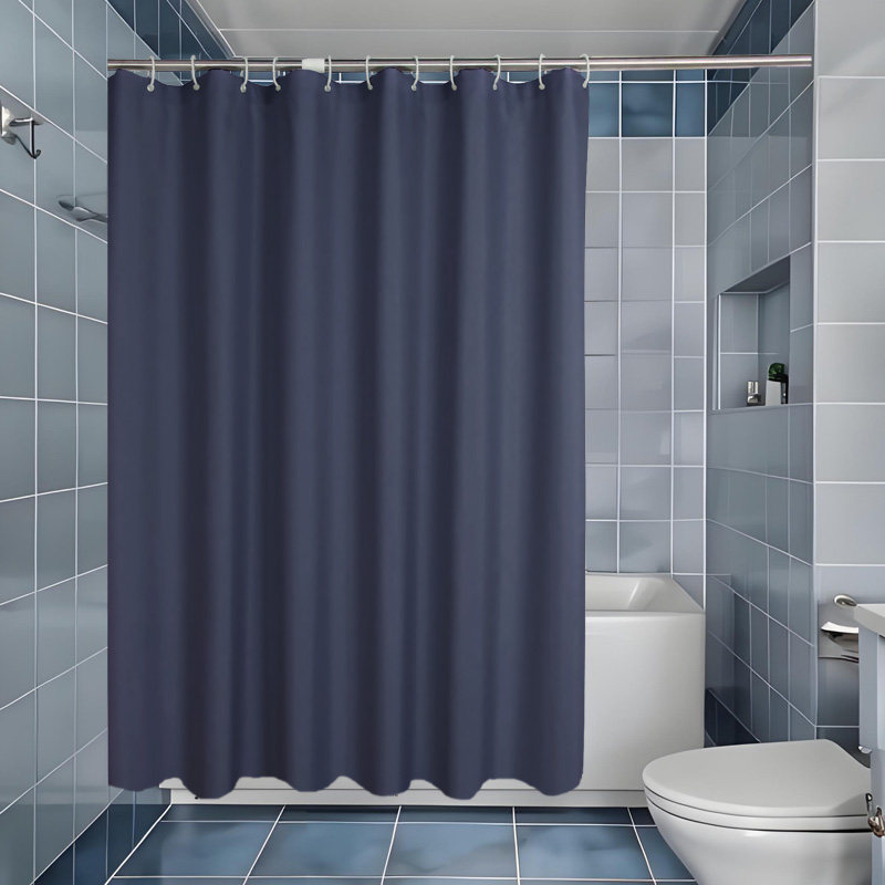 深灰色卫生间浴帘防水加厚防霉宜家淋浴涤纶布遮光不透明隔断帘子,淘宝优惠券,粉丝福利购,淘宝优惠卷
