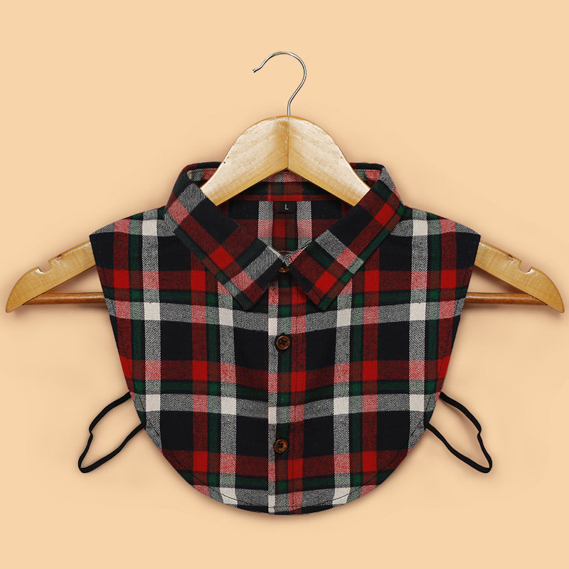 衬衫假领女百搭毛衣打底秋冬领口装饰大码格子内搭衬衣高领假领子,淘宝优惠券,粉丝福利购,淘宝优惠卷