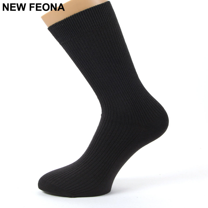 秋季男士纯黑色中筒吸汗正装男袜 newfeona短袜/打底袜/丝袜/美腿袜