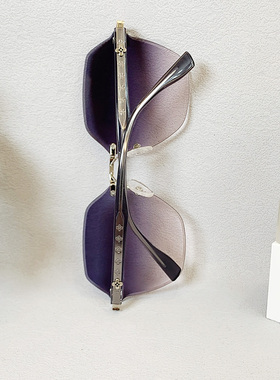 无框尼龙切边墨镜高级感