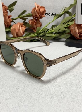 新款TNLGM猫眼眼镜框网红小红书高颜值百搭偏光墨镜配近视街拍器